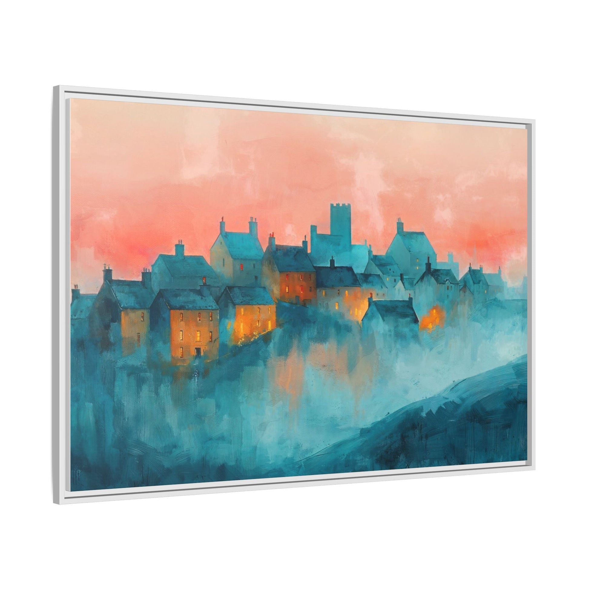 A Castle Town - Beautiful Landscape Canvas Print for all places Décor