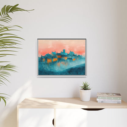 A Castle Town - Beautiful Landscape Canvas Print for all places Décor