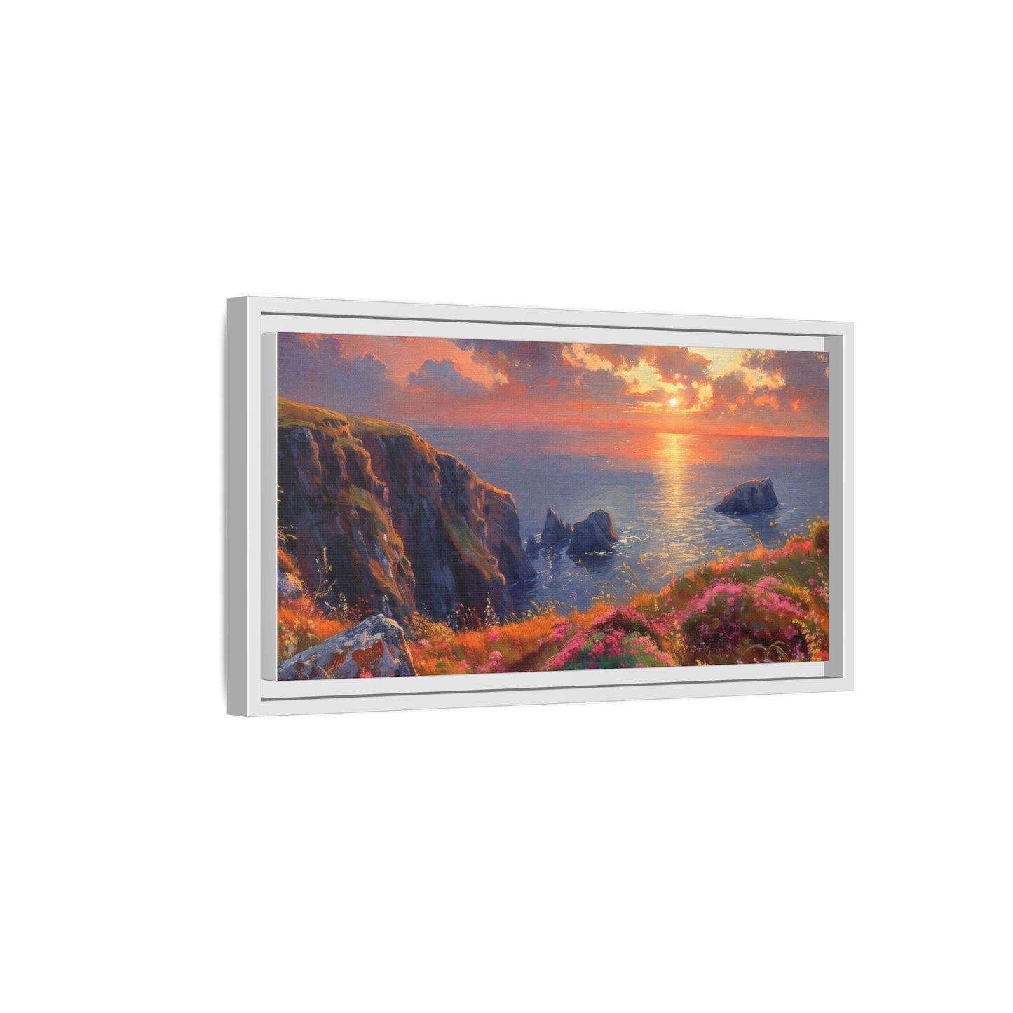 End of The Day wall art featuring a serene sunset landscape, printed on high-quality canvas to bring peaceful beauty and warmth to your home décor.