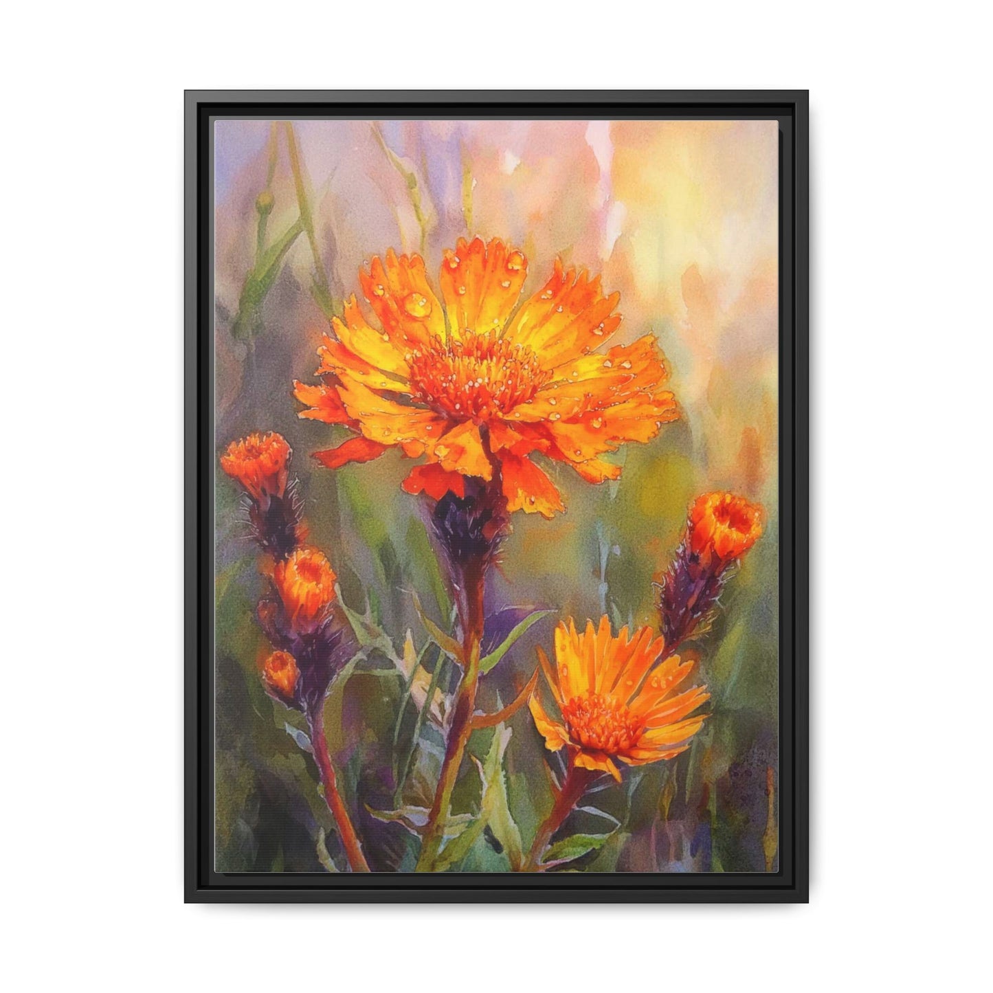 Orange Hawkbit Flower