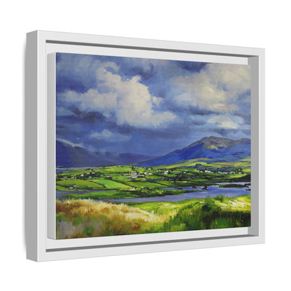 Connemara Fields - Stunning Irish landscape canvas print showcasing the serene beauty of Connemara's fields.