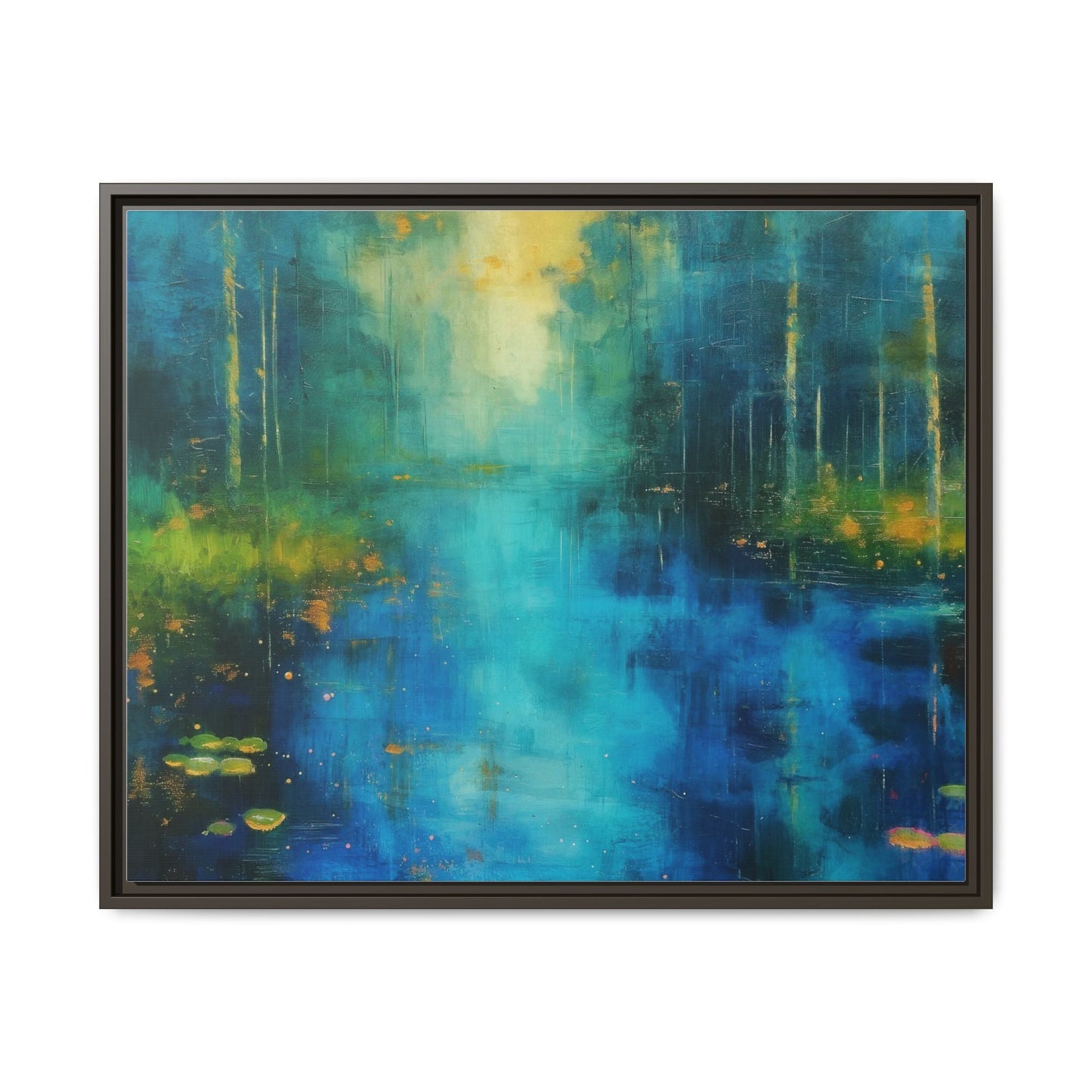 Symphony in Blue - Vibrant Abstract Canvas Print for Stylish Home Décor