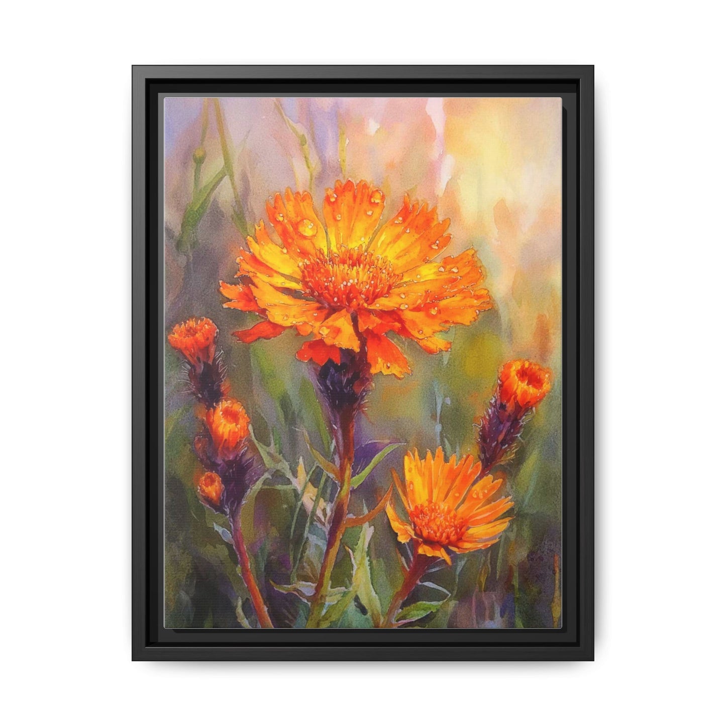 Orange Hawkbit Flower