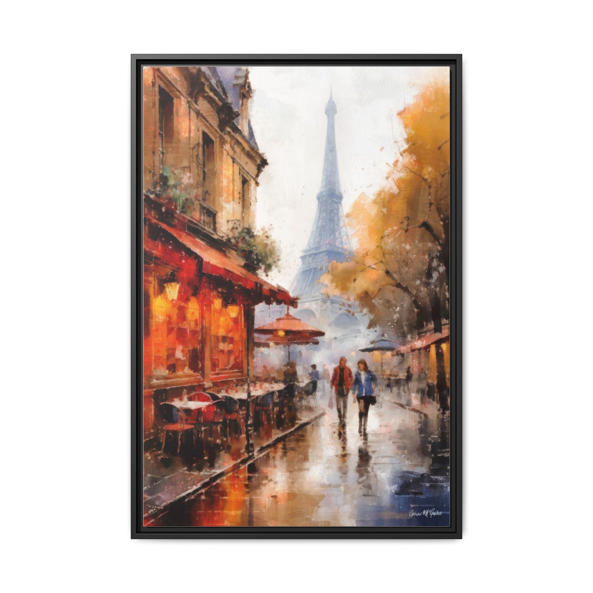 Eiffel Tower, Paris wall art featuring the iconic Paris landmark, printed on high-quality canvas to bring timeless beauty and elegance to your home décor.