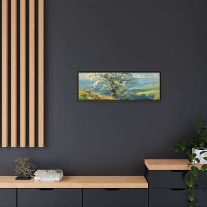 Whitethorn in Bloom wall art featuring a vibrant scene of blooming whitethorn trees, printed on high-quality canvas for a natural and timeless décor.