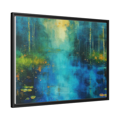 Symphony in Blue - Vibrant Abstract Canvas Print for Stylish Home Décor