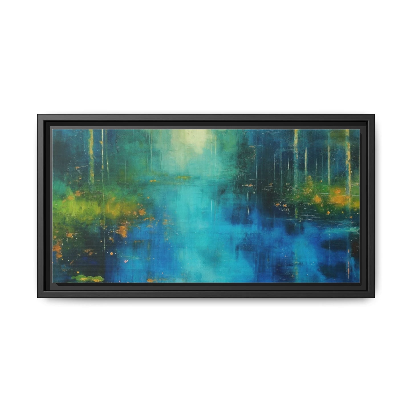 Symphony in Blue - Vibrant Abstract Canvas Print for Stylish Home Décor