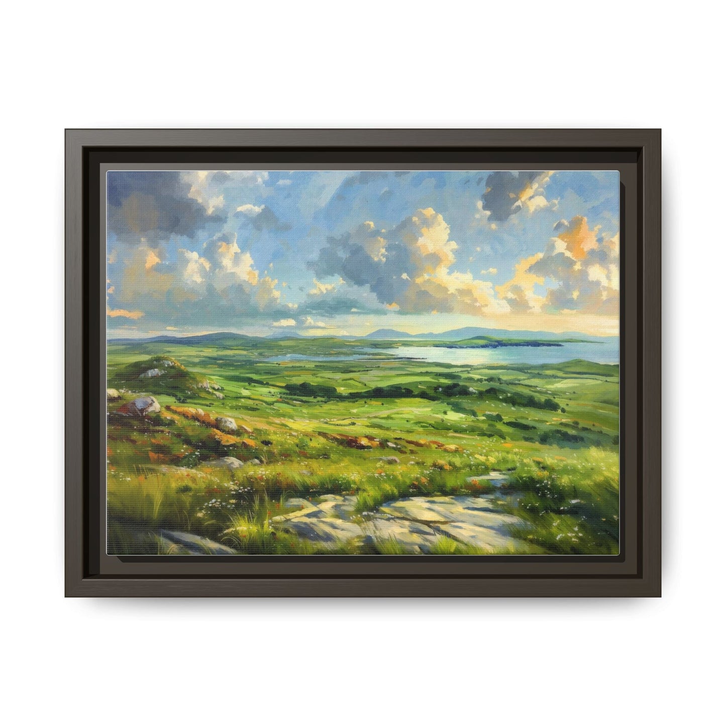 Wild Atlantic Summer Vista Wall Art - Breathtaking Coastal Landscape for Home Décor