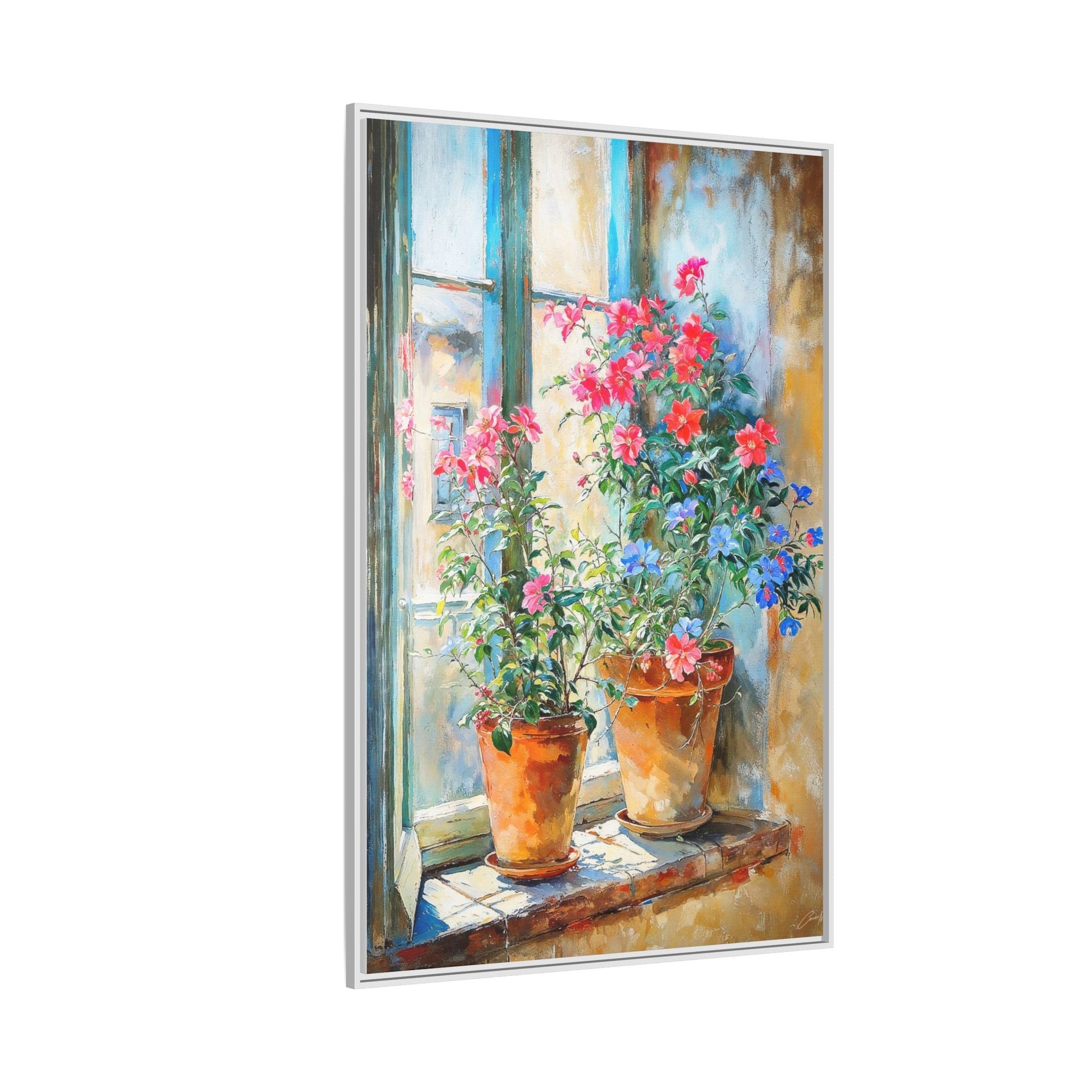 Summer Pots Wall Art - Vibrant Floral Pots for Fresh Home Décor