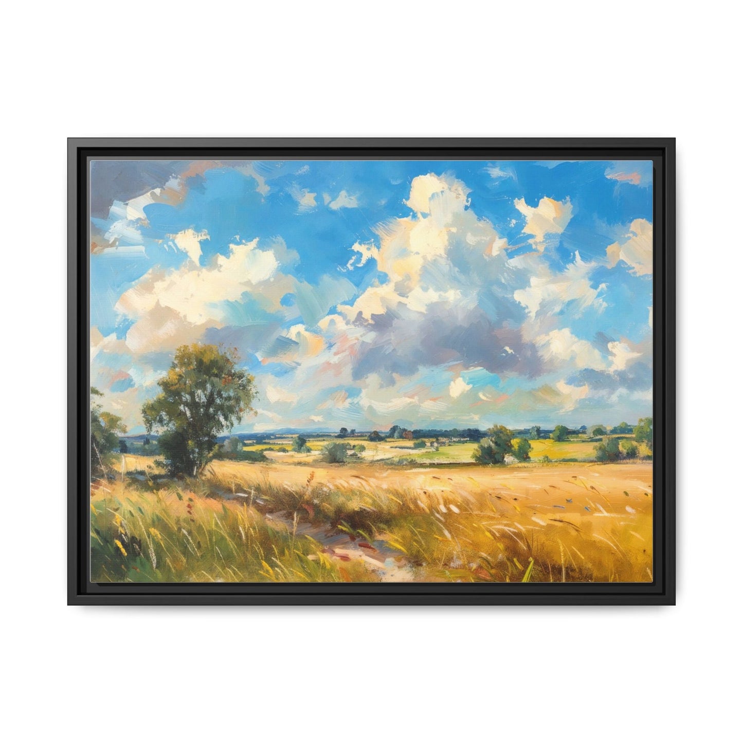 Summer Fields County Mayo Wall Art - Vibrant Irish Landscape Canvas Print