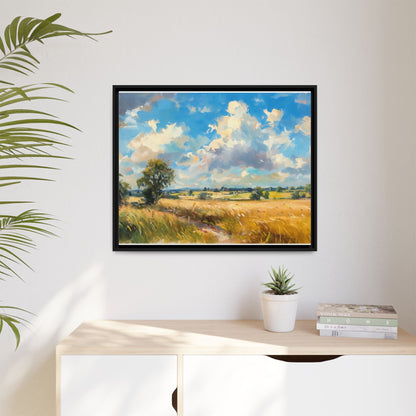 Summer Fields County Mayo Wall Art - Vibrant Irish Landscape Canvas Print