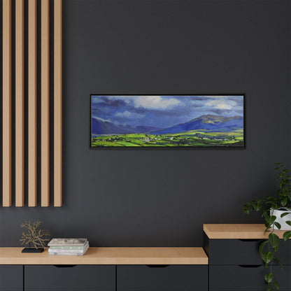 Connemara Fields - Stunning Irish landscape canvas print showcasing the serene beauty of Connemara's fields.