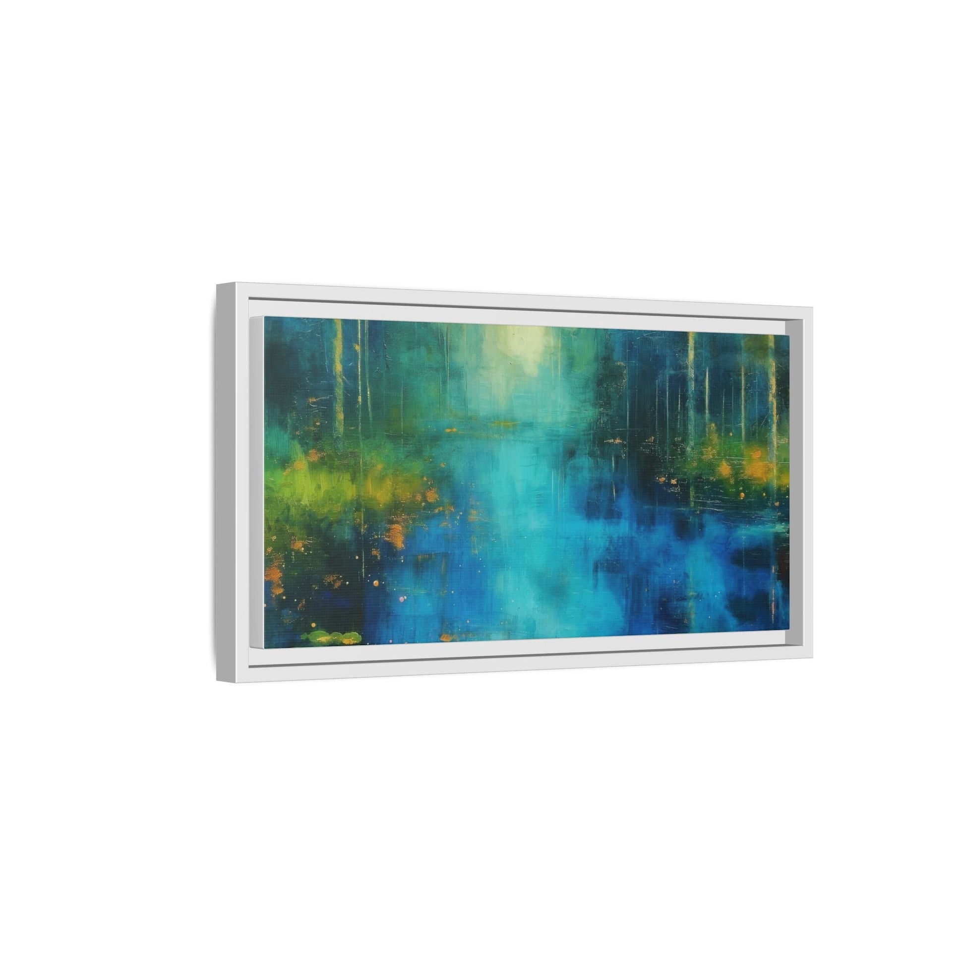 Symphony in Blue - Vibrant Abstract Canvas Print for Stylish Home Décor