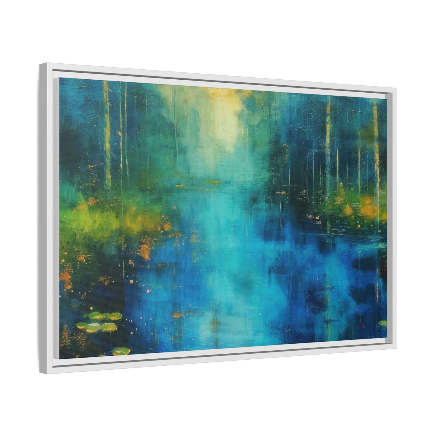 Symphony in Blue - Vibrant Abstract Canvas Print for Stylish Home Décor