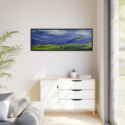 Connemara Fields - Stunning Irish landscape canvas print showcasing the serene beauty of Connemara's fields.