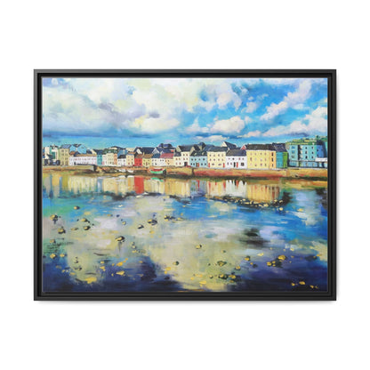 Galway Reflections wall art featuring serene Irish landscapes and water reflections, framed in premium quality wood.