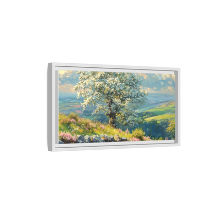 Whitethorn in Bloom wall art featuring a vibrant scene of blooming whitethorn trees, printed on high-quality canvas for a natural and timeless décor.