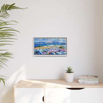 Burren 3 wall art featuring a scenic view of the Burren region in Ireland, printed on high-quality canvas with a premium frame for timeless décor