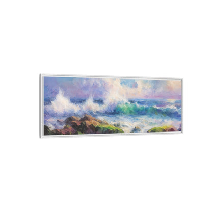 Achill Shoreline wcol wall art showcasing the stunning Irish coastal landscape, printed on high-quality canvas for a timeless and serene addition to your home décor.