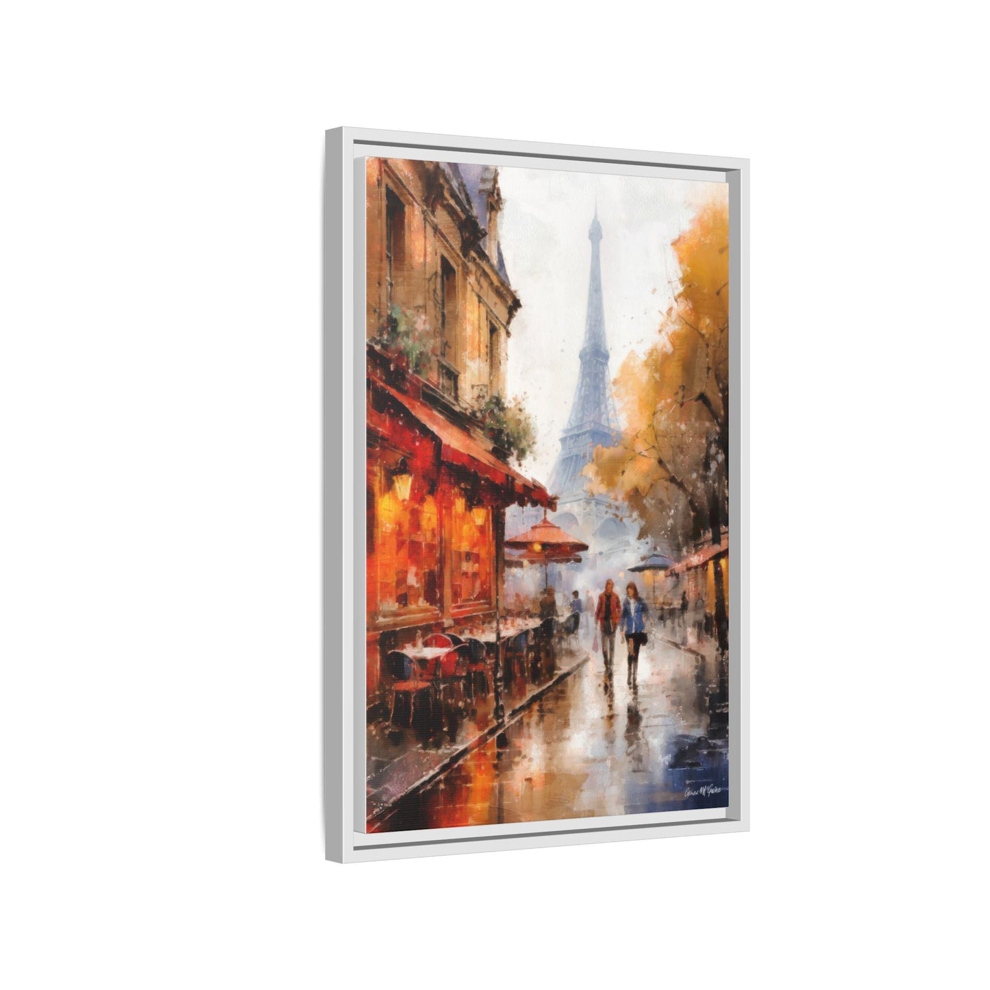 Eiffel Tower wall art featuring the iconic Paris landmark, printed on high-quality canvas to bring timeless beauty and elegance to your home décor.