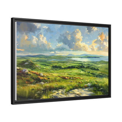 Wild Atlantic Summer Vista Wall Art - Breathtaking Coastal Landscape for Home Décor