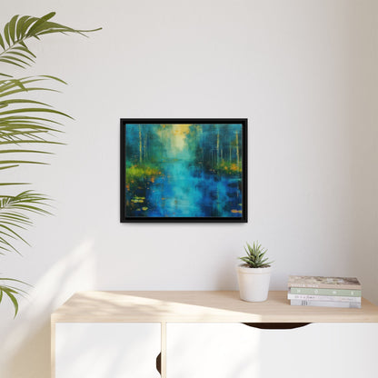 Symphony in Blue - Vibrant Abstract Canvas Print for Stylish Home Décor