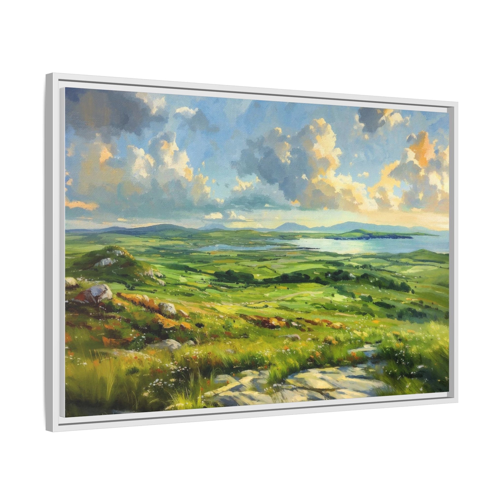 Wild Atlantic Summer Vista Wall Art - Breathtaking Coastal Landscape for Home Décor