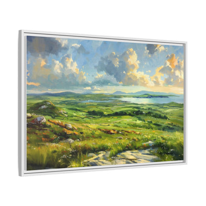 Wild Atlantic Summer Vista Wall Art - Breathtaking Coastal Landscape for Home Décor