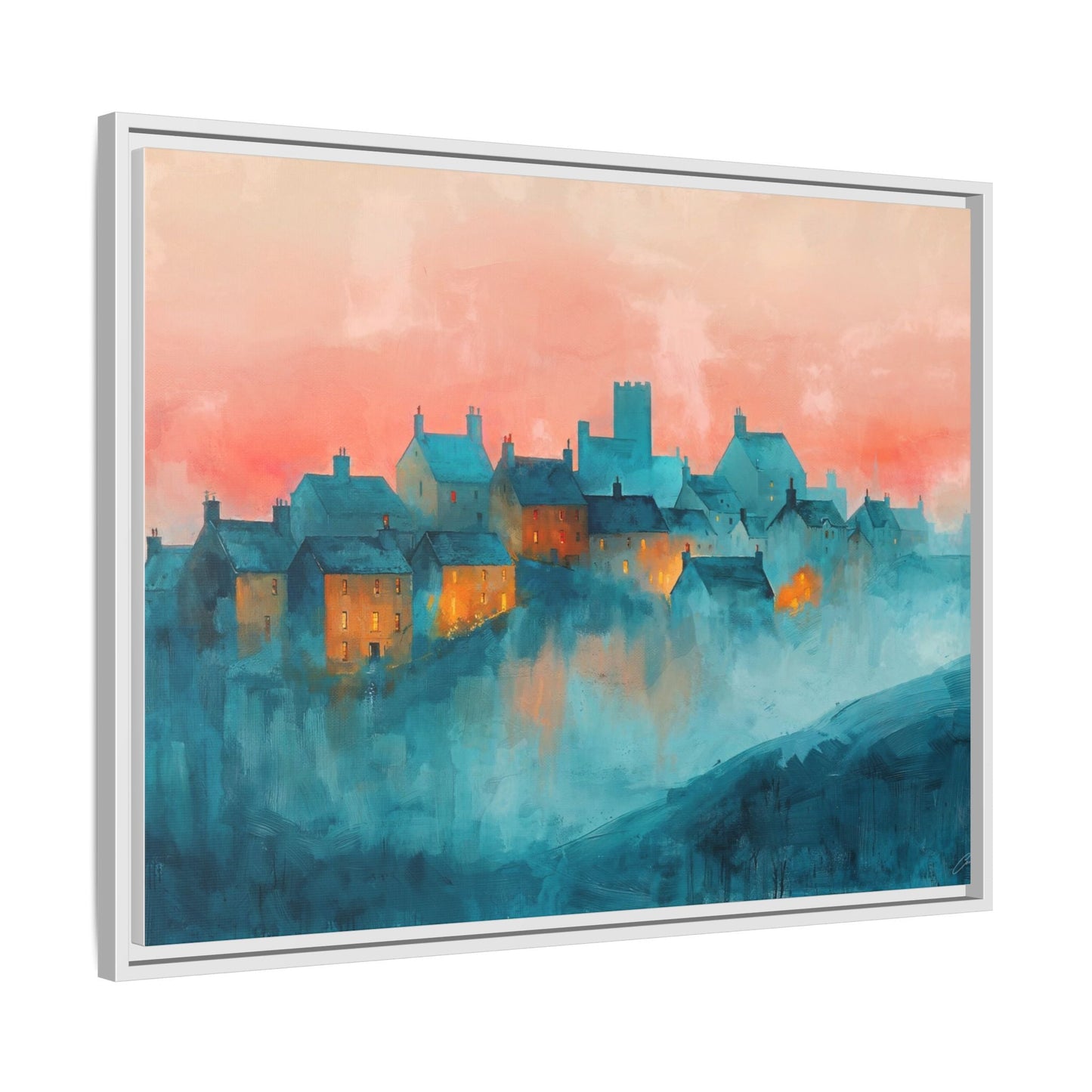 A Castle Town - Beautiful Landscape Canvas Print for all places Décor