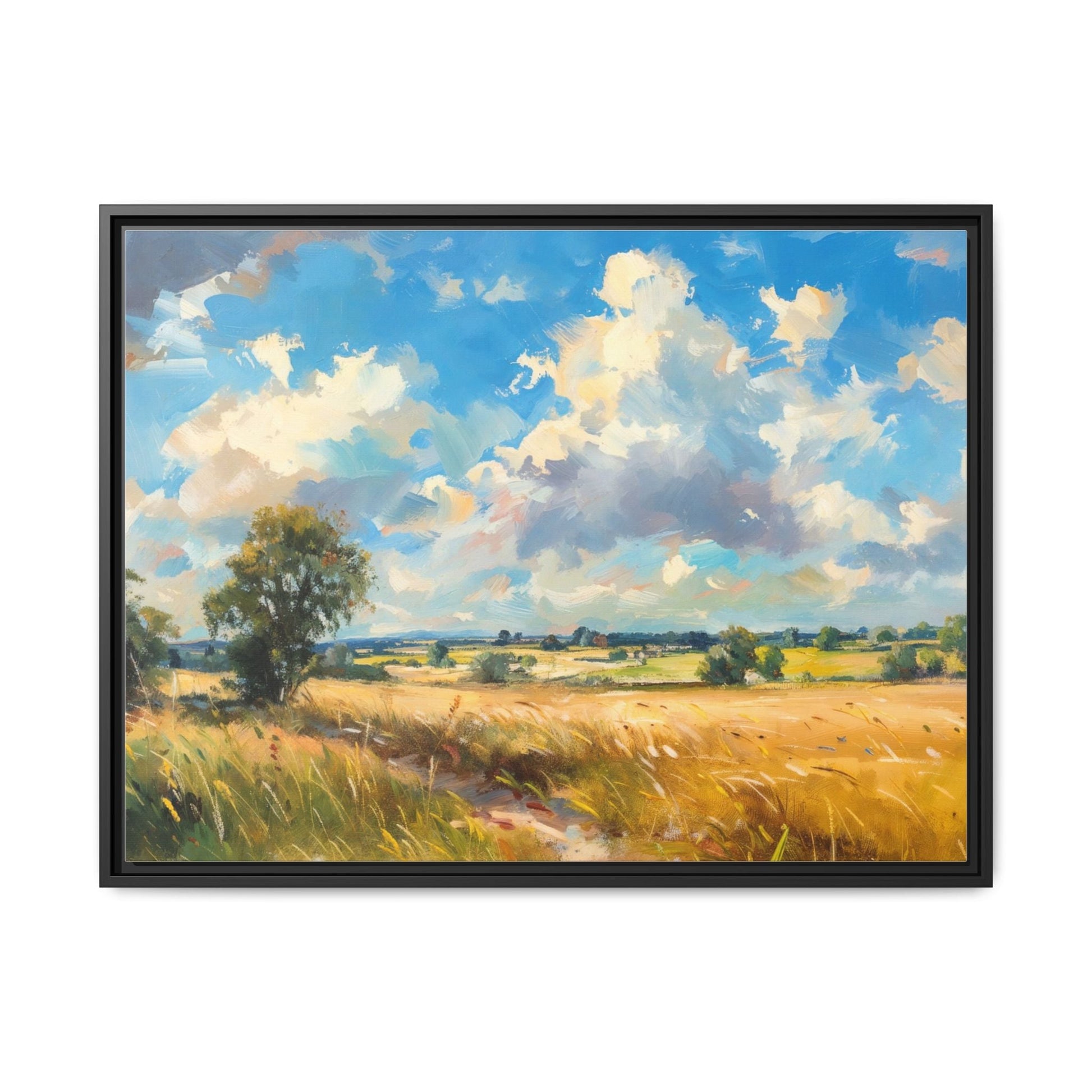 Summer Fields County Mayo Wall Art - Vibrant Irish Landscape Canvas Print