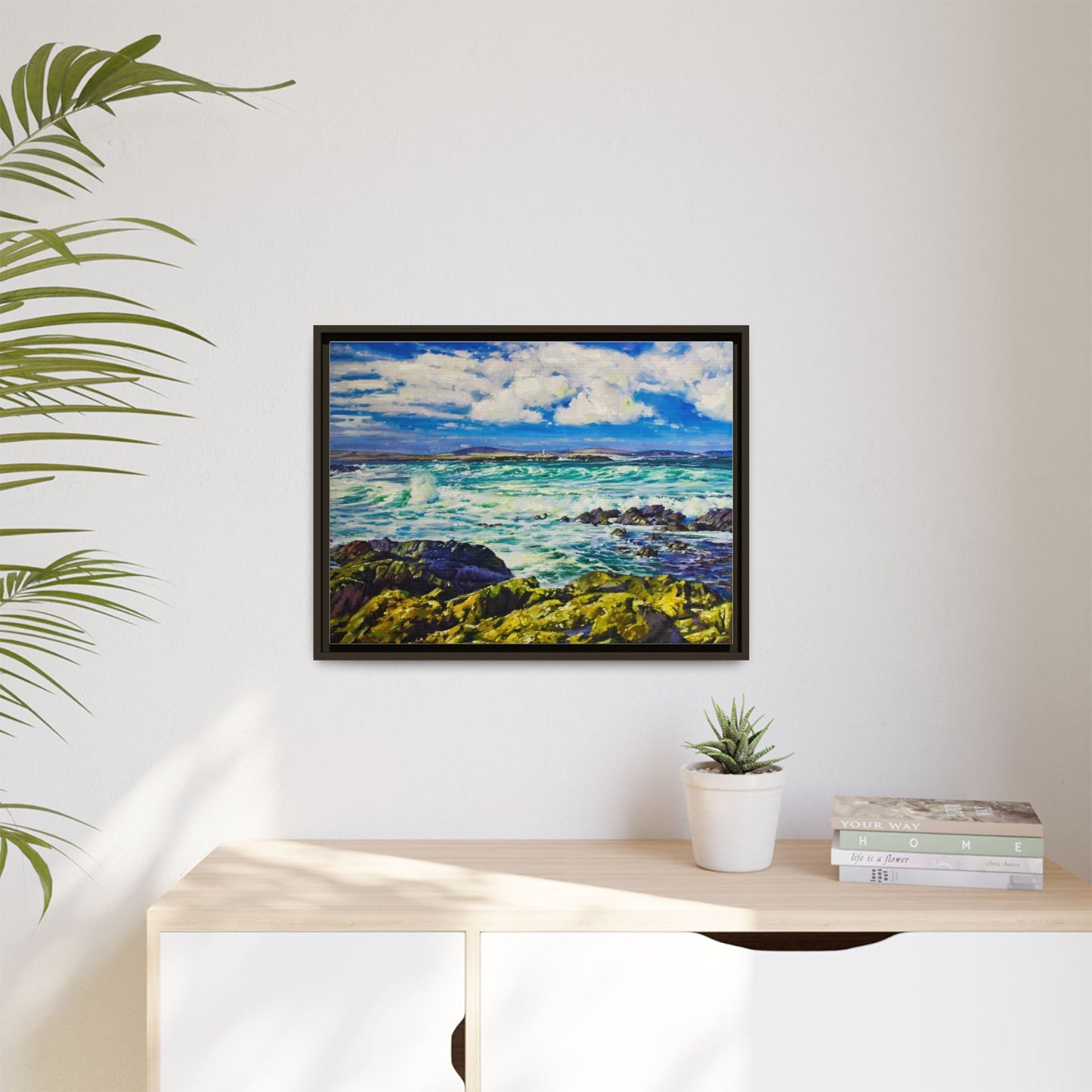 Ballyglass Lighthouse Erris wall art featuring the stunning coastal lighthouse, framed in premium materials for a perfect addition to any living space.