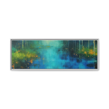 Symphony in Blue - Vibrant Abstract Canvas Print for Stylish Home Décor