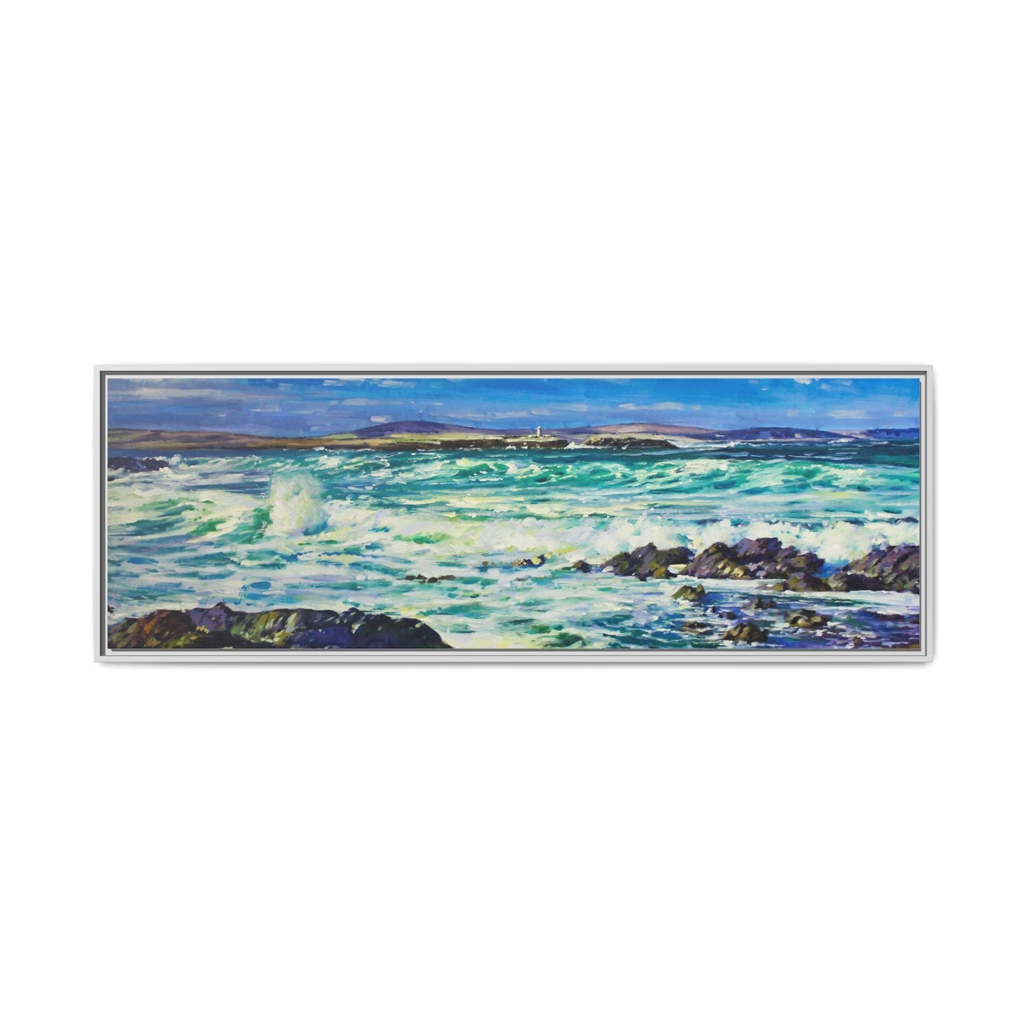 Ballyglass Lighthouse Erris wall art featuring the stunning coastal lighthouse, framed in premium materials for a perfect addition to any living space.