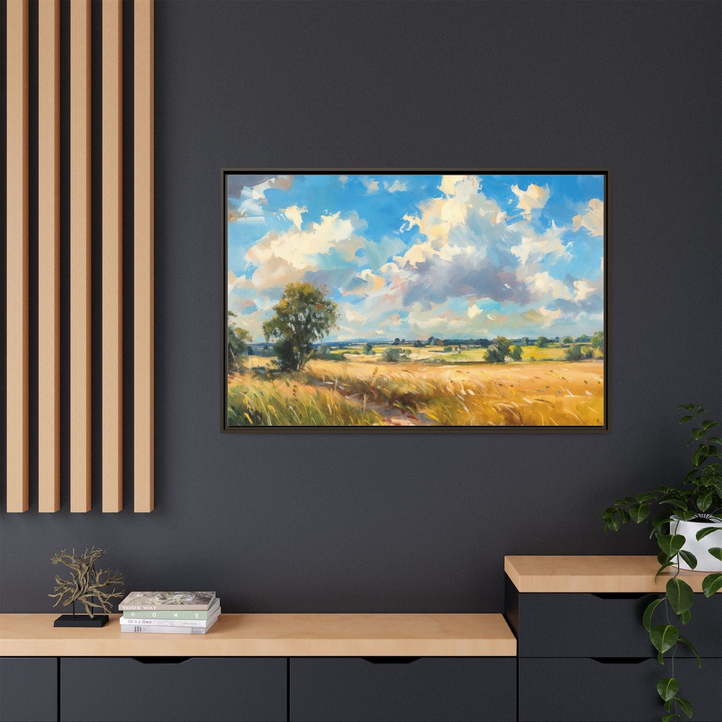 Summer Fields County Mayo Wall Art - Vibrant Irish Landscape Canvas Print