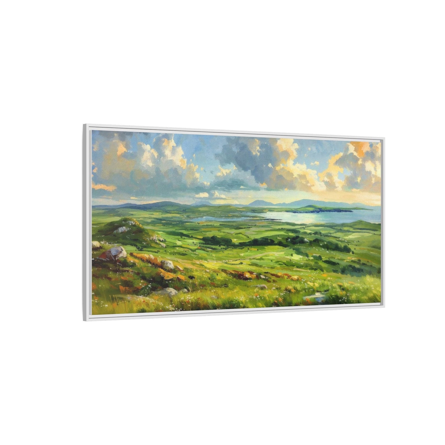 Wild Atlantic Summer Vista Wall Art - Breathtaking Coastal Landscape for Home Décor