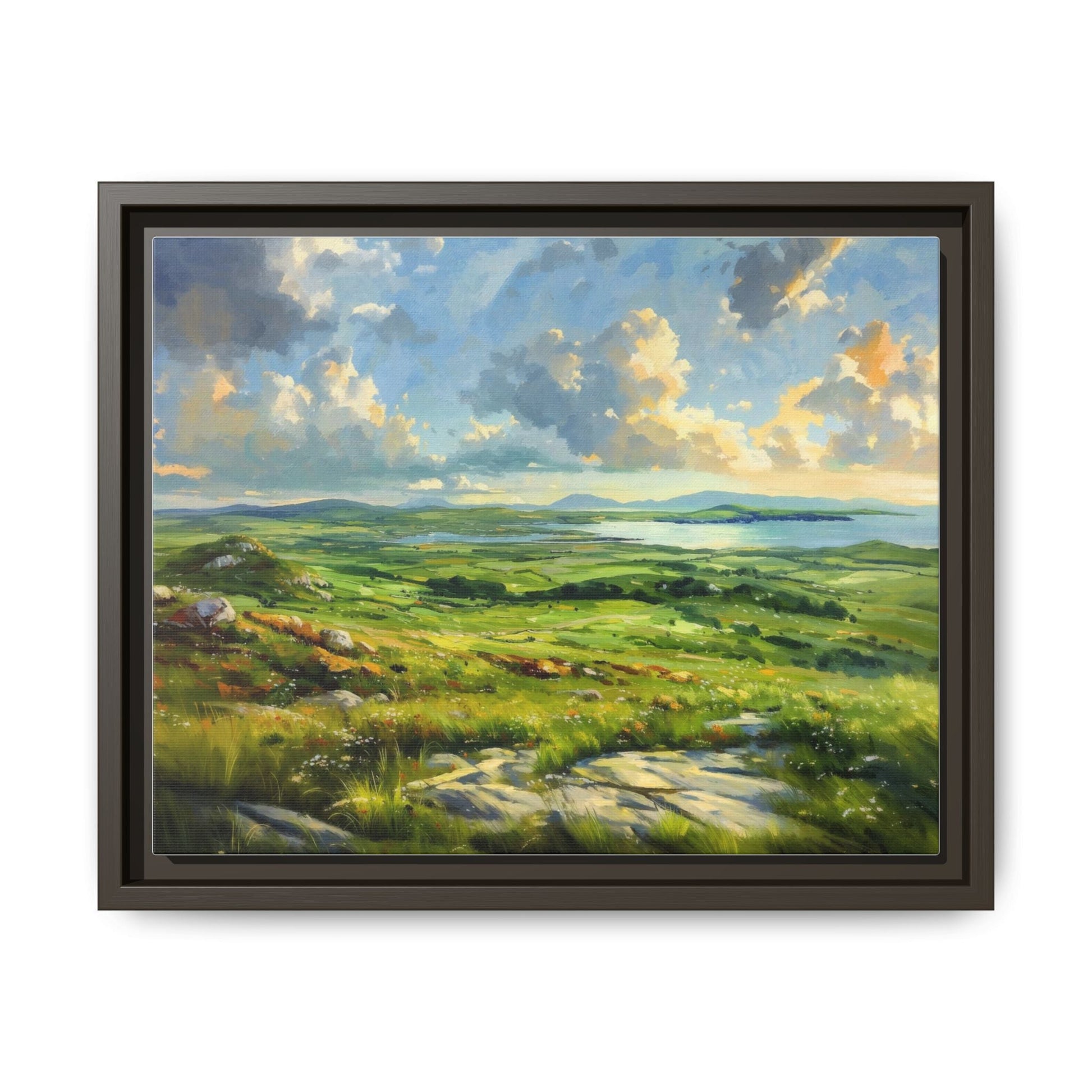 Wild Atlantic Summer Vista Wall Art - Breathtaking Coastal Landscape for Home Décor