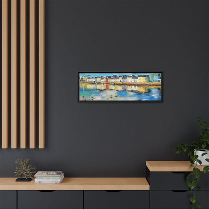 Galway Reflections wall art featuring serene Irish landscapes and water reflections, framed in premium quality wood.