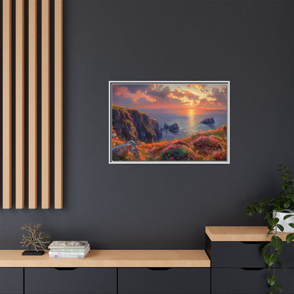 End of The Day wall art featuring a serene sunset landscape, printed on high-quality canvas to bring peaceful beauty and warmth to your home décor.