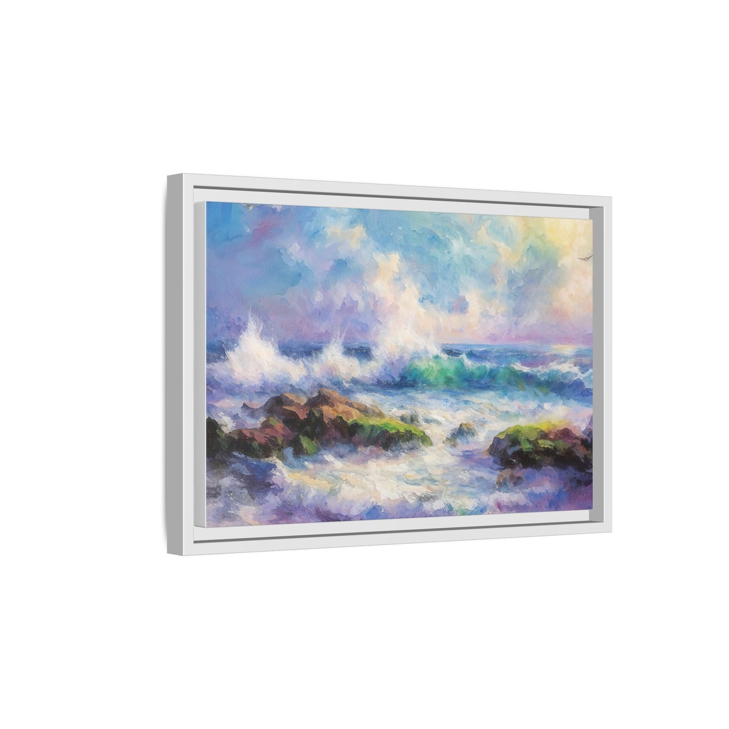 Achill Shoreline wcol wall art showcasing the stunning Irish coastal landscape, printed on high-quality canvas for a timeless and serene addition to your home décor.