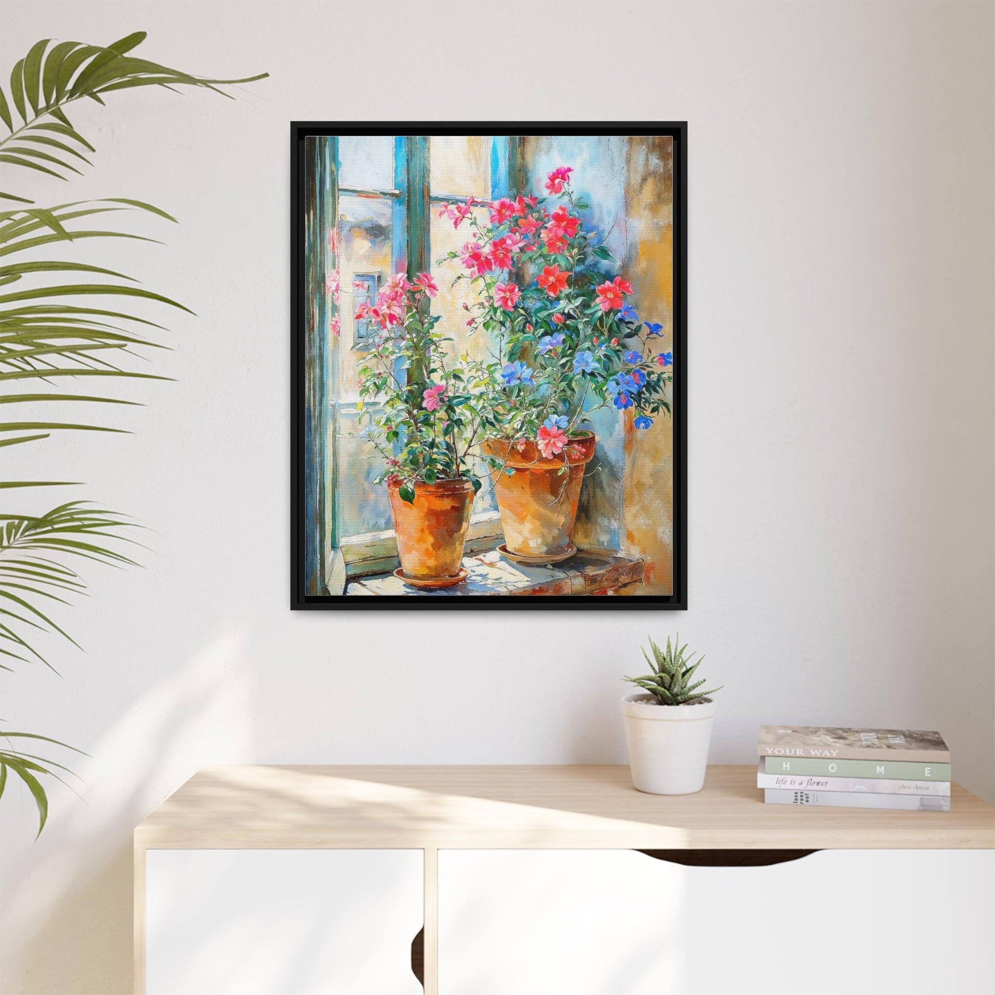 Summer Pots Wall Art - Vibrant Floral Pots for Fresh Home Décor