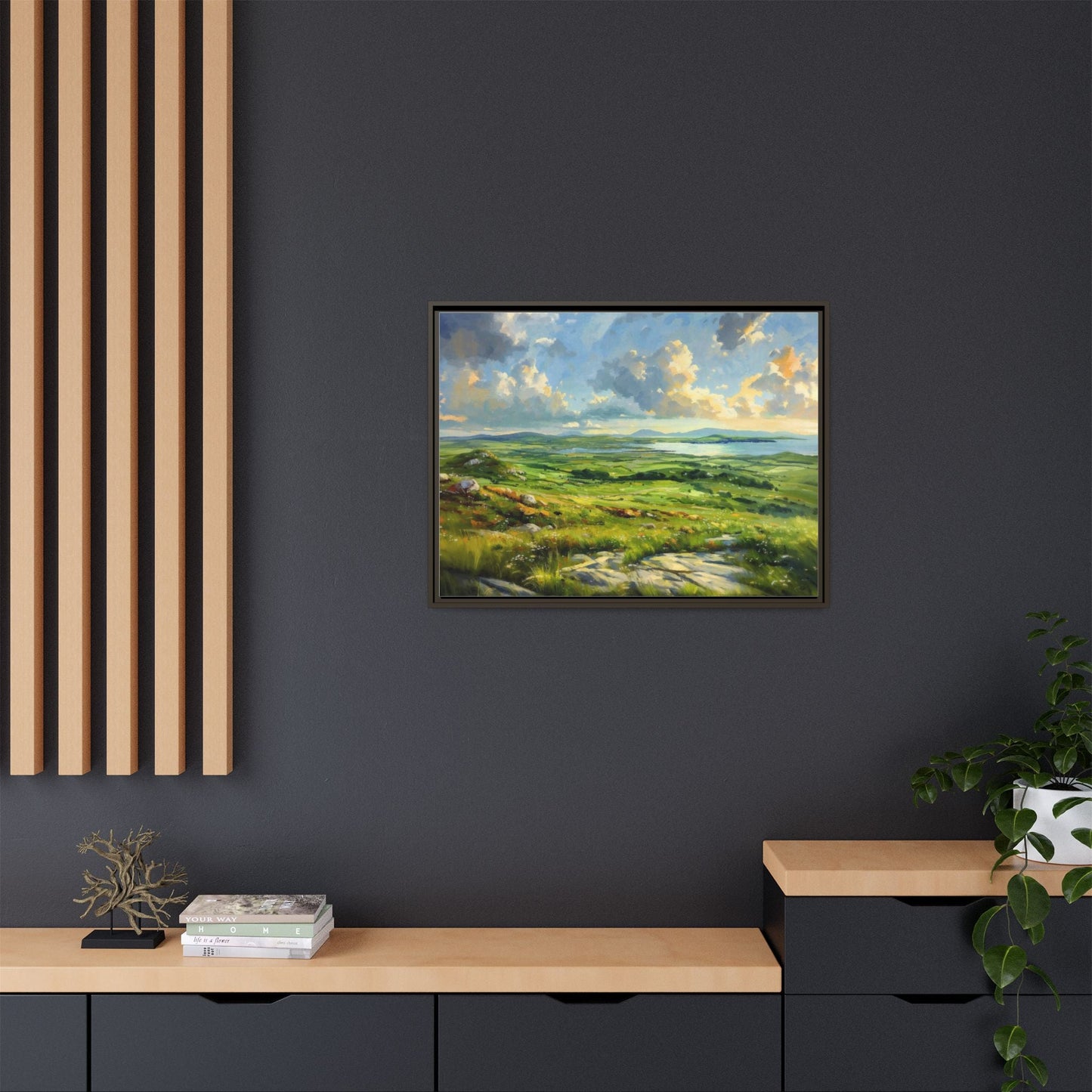 Wild Atlantic Summer Vista Wall Art - Breathtaking Coastal Landscape for Home Décor