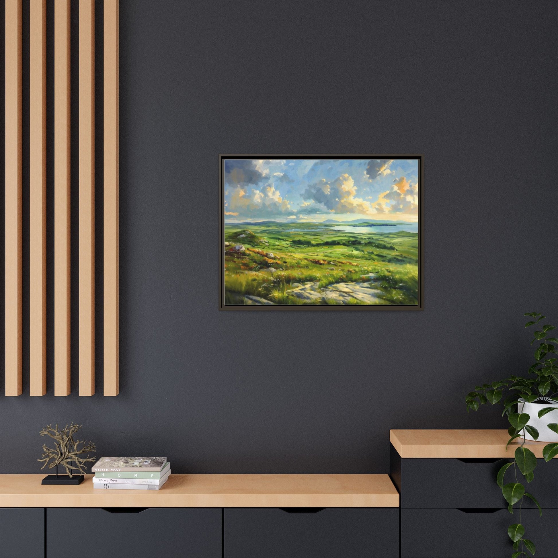 Wild Atlantic Summer Vista Wall Art - Breathtaking Coastal Landscape for Home Décor