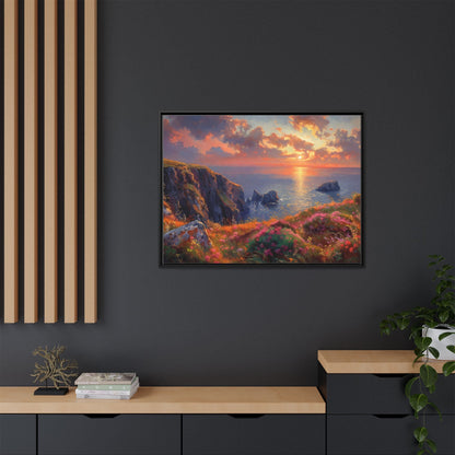 End of The Day wall art featuring a serene sunset landscape, printed on high-quality canvas to bring peaceful beauty and warmth to your home décor.