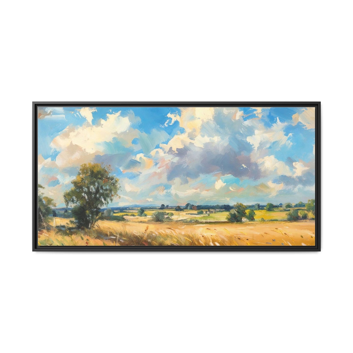 Summer Fields County Mayo Wall Art - Vibrant Irish Landscape Canvas Print