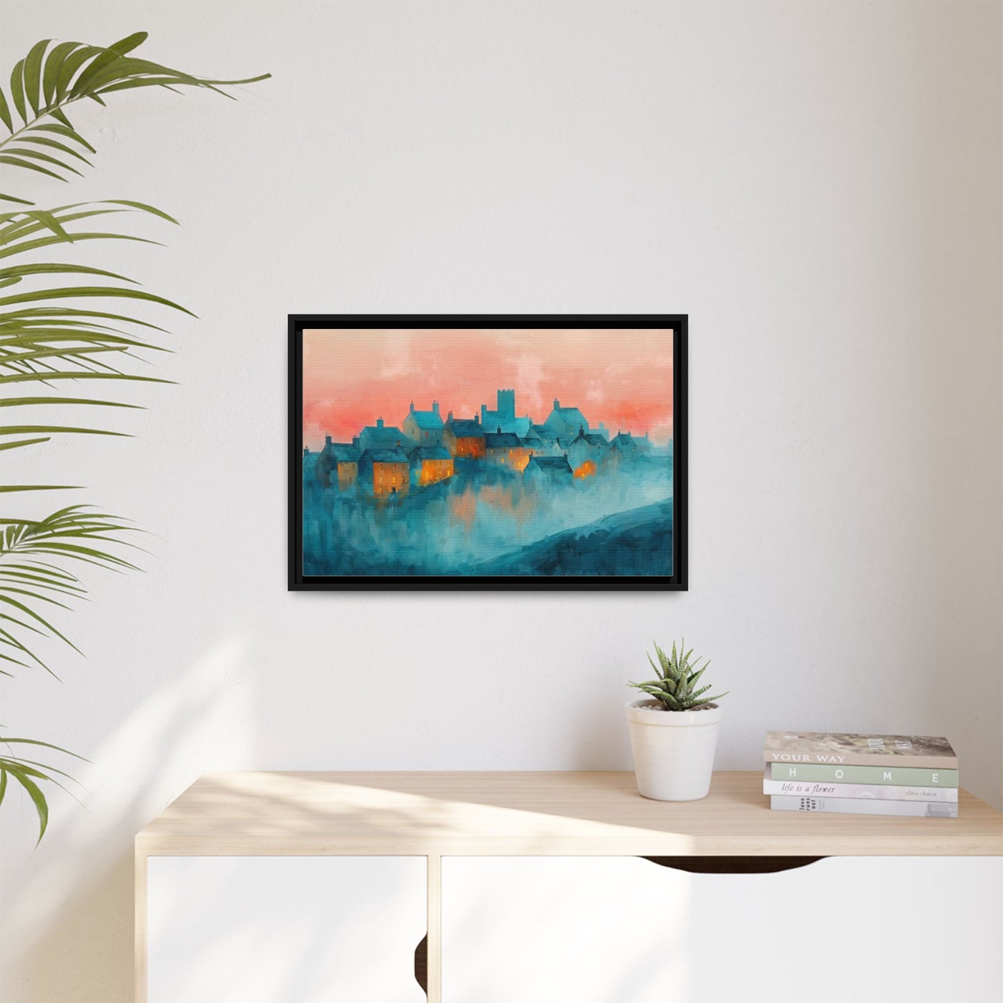 A Castle Town - Beautiful Landscape Canvas Print for all places Décor