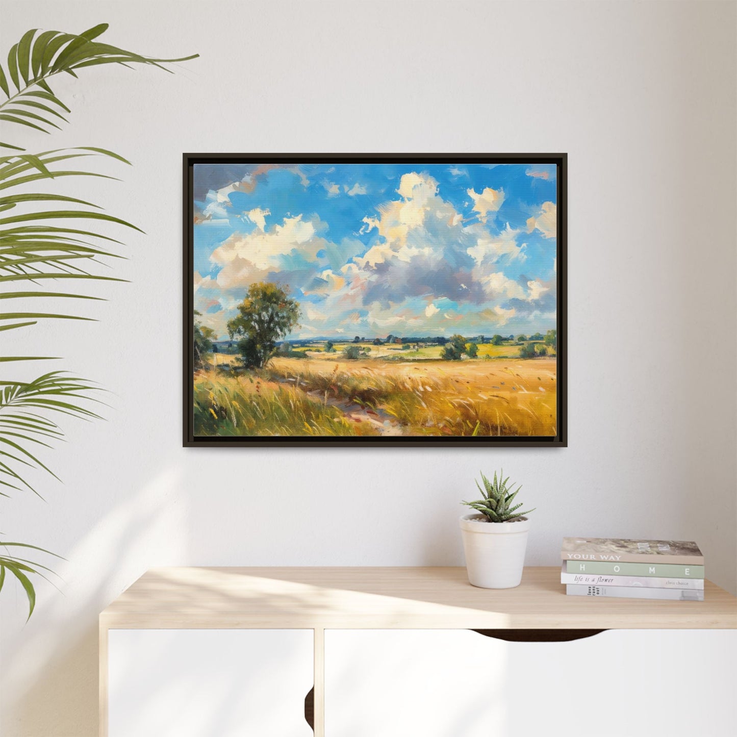 Summer Fields County Mayo Wall Art - Vibrant Irish Landscape Canvas Print