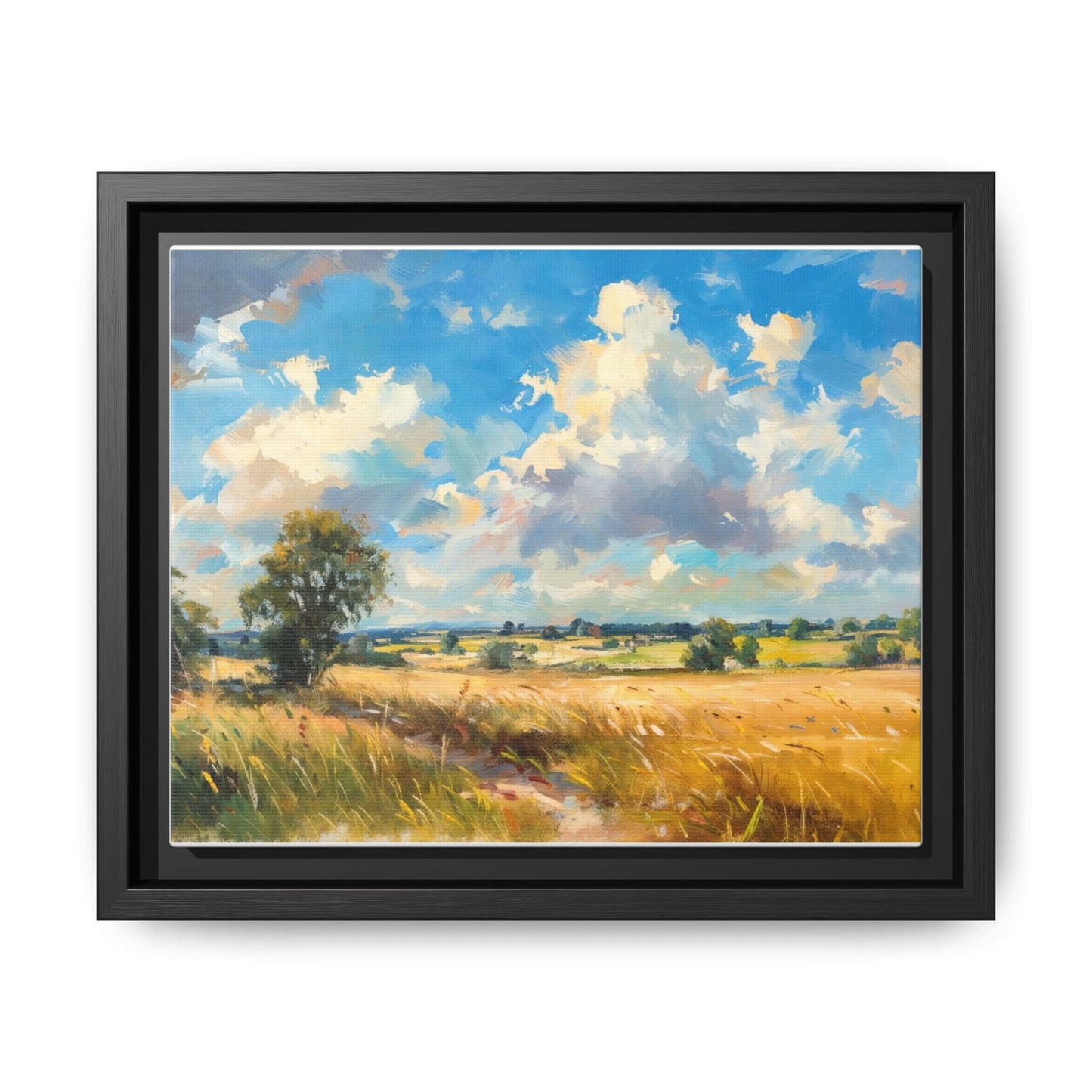 Summer Fields County Mayo Wall Art - Vibrant Irish Landscape Canvas Print