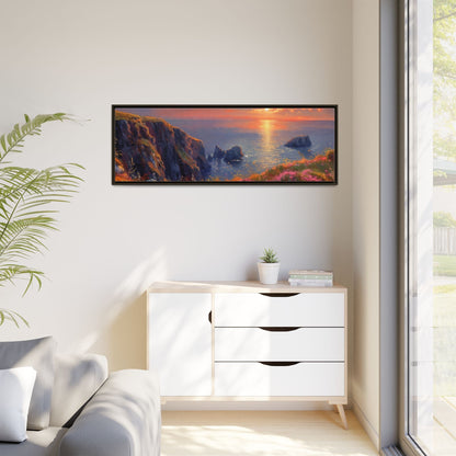 End of The Day wall art featuring a serene sunset landscape, printed on high-quality canvas to bring peaceful beauty and warmth to your home décor.