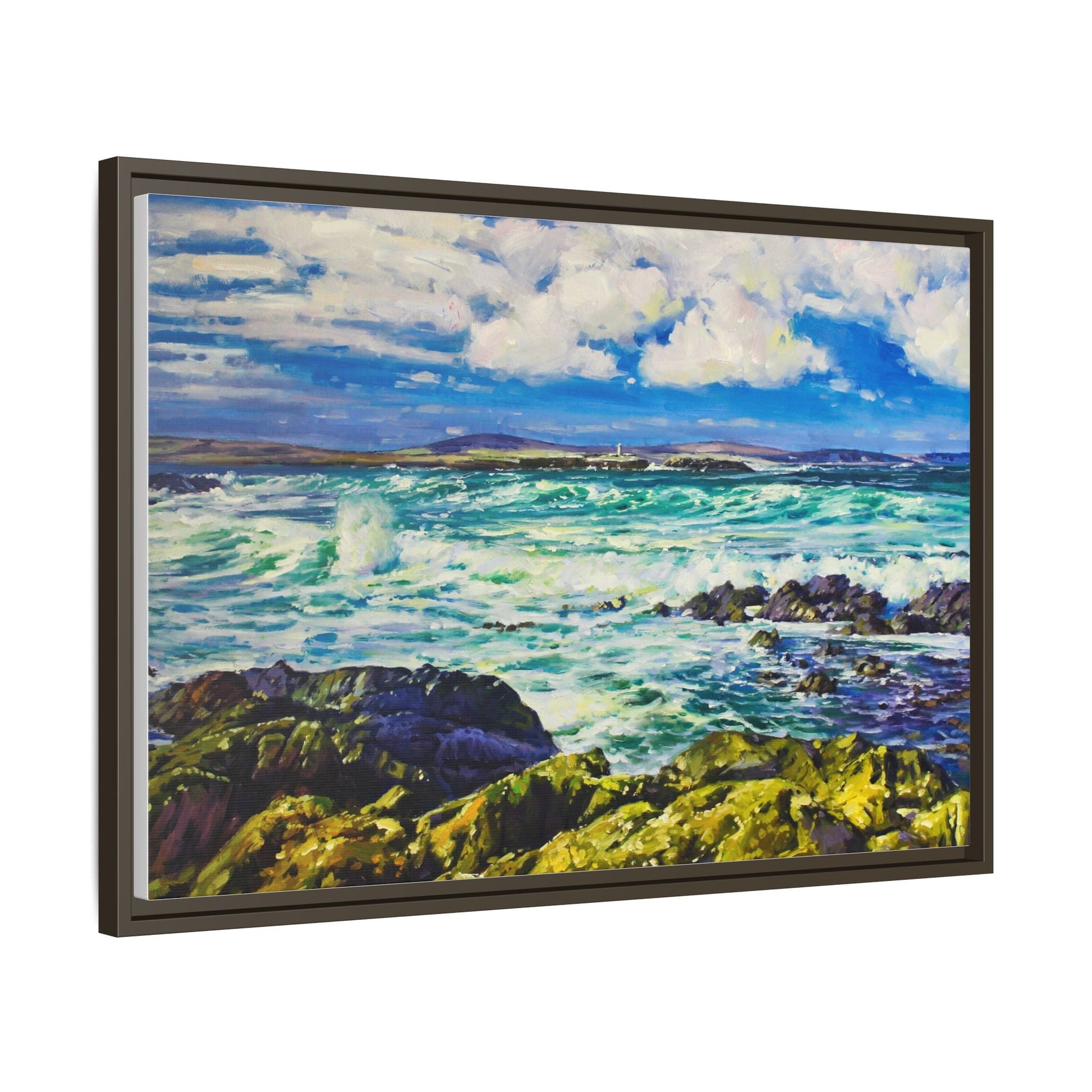 Ballyglass Lighthouse Erris wall art featuring the stunning coastal lighthouse, framed in premium materials for a perfect addition to any living space.