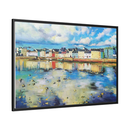 Galway Reflections wall art featuring serene Irish landscapes and water reflections, framed in premium quality wood.